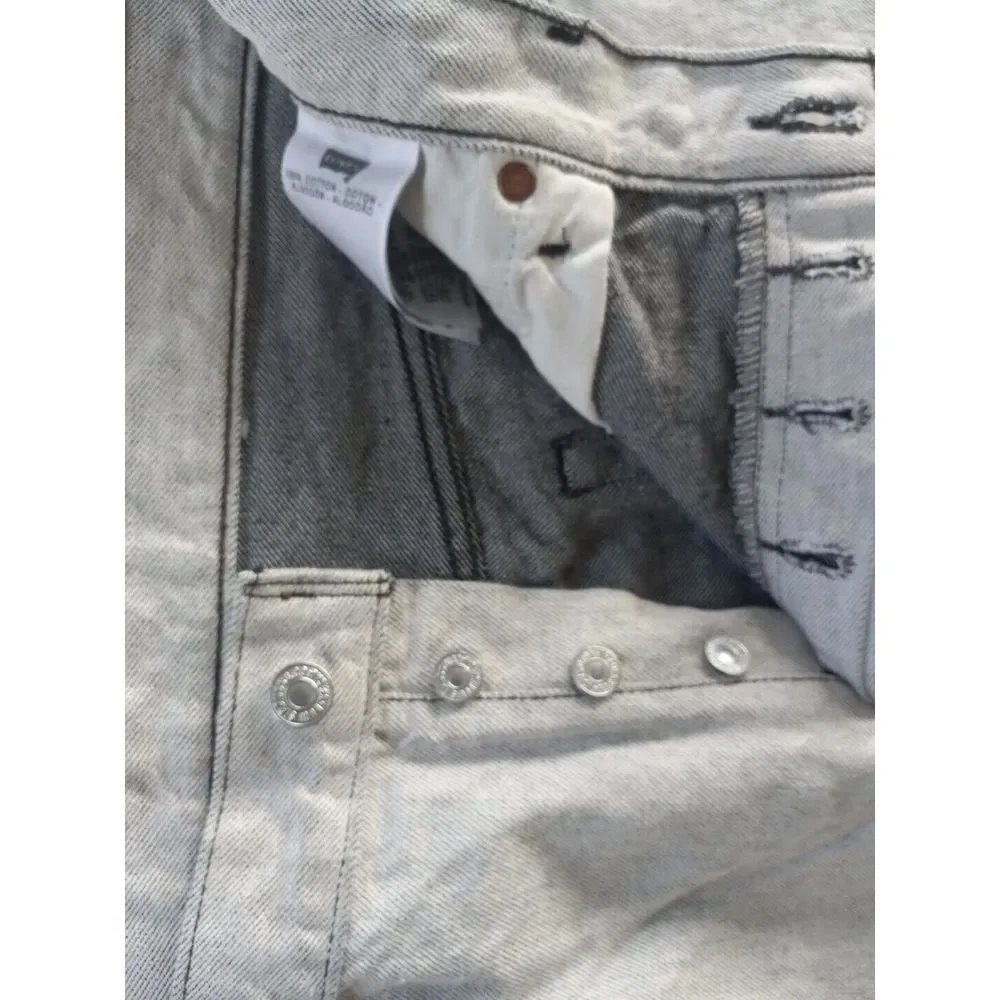Vintage LEVI'S 501 XX Men's 38x32 Denim Jeans Straight Light Gray 80s 90s - Picture 15 of 16